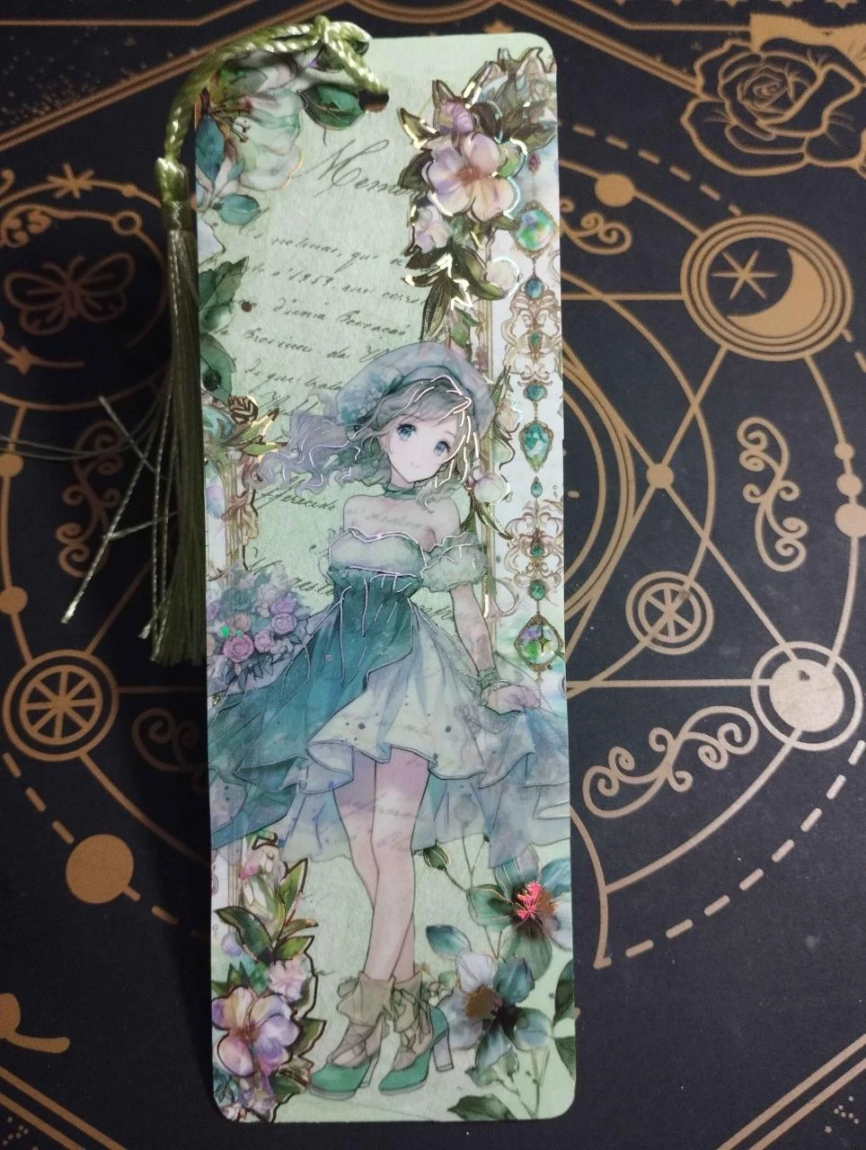 Marque-pages : Green lady